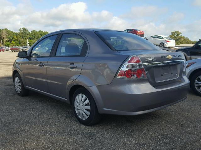KL1TD566X8B086063 - 2008 CHEVROLET AVEO BASE Gris photo 3
