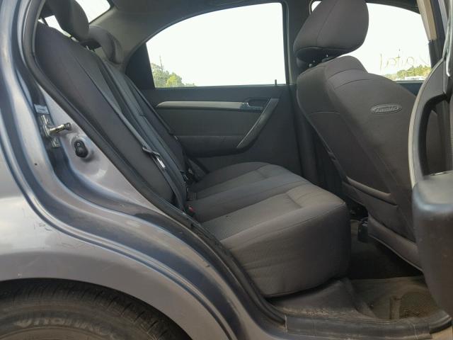 KL1TD566X8B086063 - 2008 CHEVROLET AVEO BASE Gris photo 6