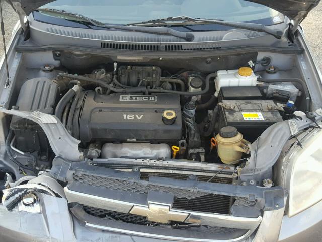 KL1TD566X8B086063 - 2008 CHEVROLET AVEO BASE Gris photo 7