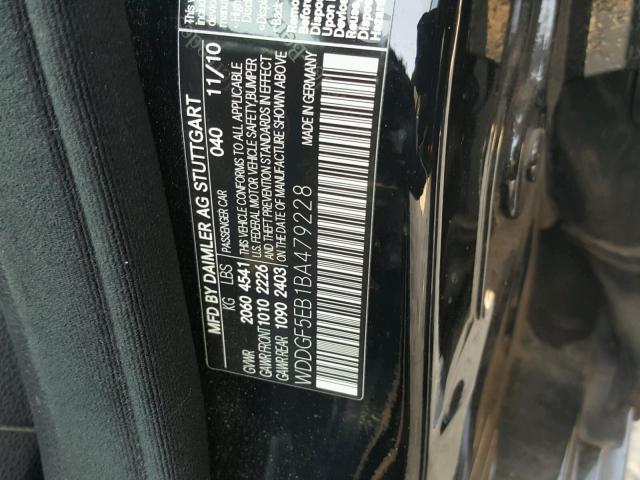 WDDGF5EB1BA479228 - 2011 MERCEDES-BENZ C 300 BLACK photo 10