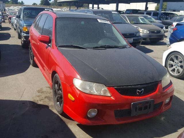 JM1BJ246221476778 - 2002 MAZDA PROTEGE PR RED photo 1