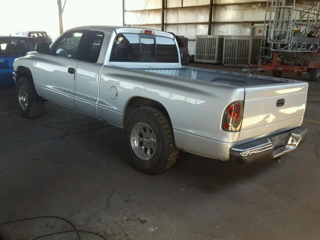 1B7GL22N71S178522 - 2001 DODGE DAKOTA SILVER photo 3