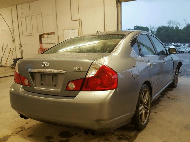 JNKBY01E06M200209 - 2006 INFINITI M45 BASE GRAY photo 4