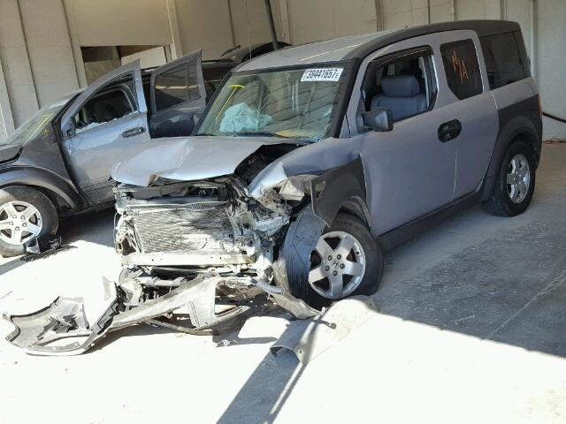 5J6YH28574L026536 - 2004 HONDA ELEMENT EX BLUE photo 2