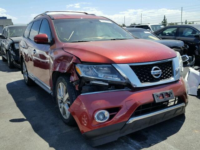 5N1AR2MM2EC608302 - 2014 NISSAN PATHFINDER RED photo 1