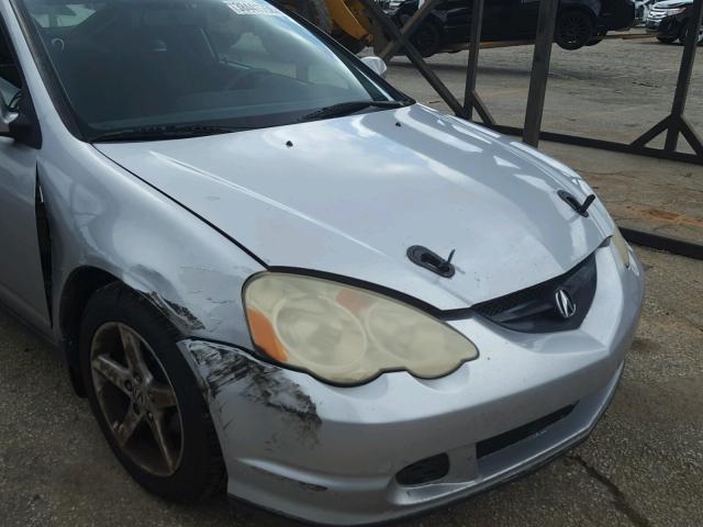 JH4DC54854S010442 - 2004 ACURA RSX SILVER photo 9