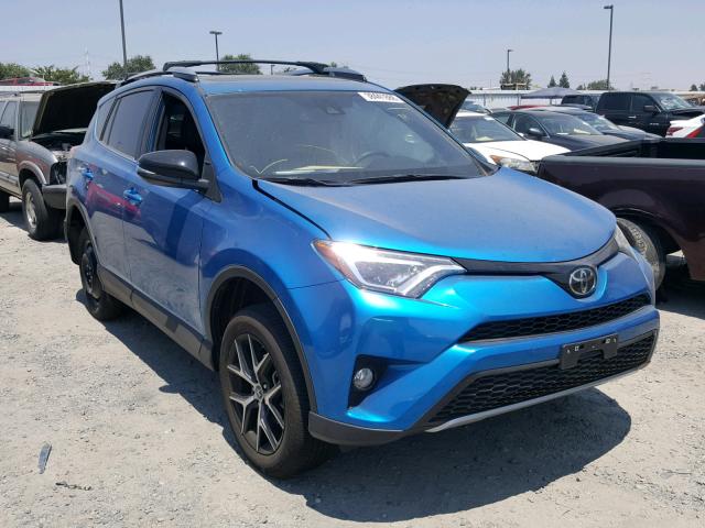 JTMNFREV0JJ150909 - 2018 TOYOTA RAV4 SE BLUE photo 1