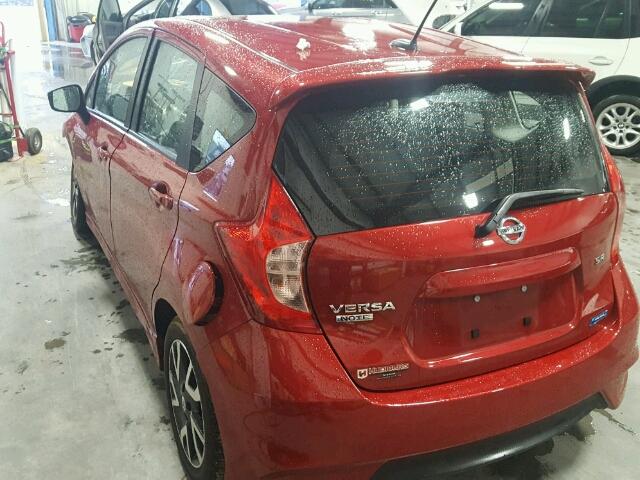 3N1CE2CP7FL364353 - 2015 NISSAN VERSA NOTE RED photo 3