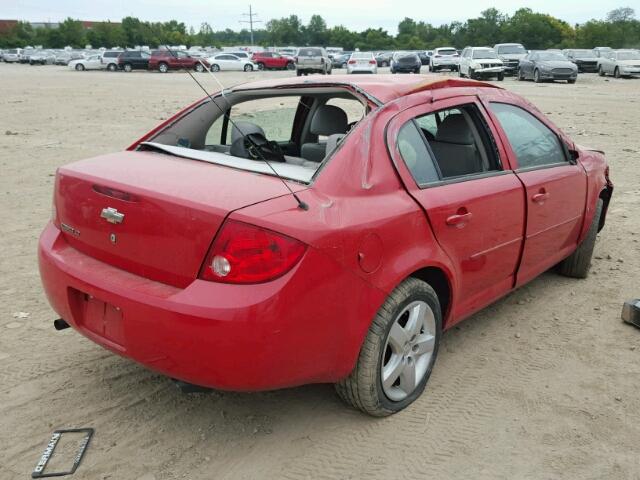 1G1AL58F687340587 - 2008 CHEVROLET COBALT LT RED photo 4