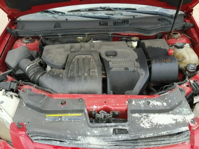 1G1AL58F687340587 - 2008 CHEVROLET COBALT LT RED photo 7