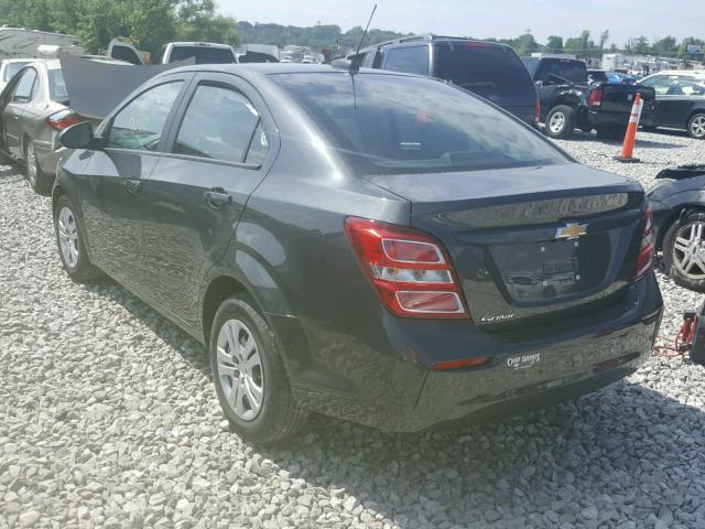 1G1JB5SH2H4168993 - 2017 CHEVROLET SONIC LS 黑色 照片 3