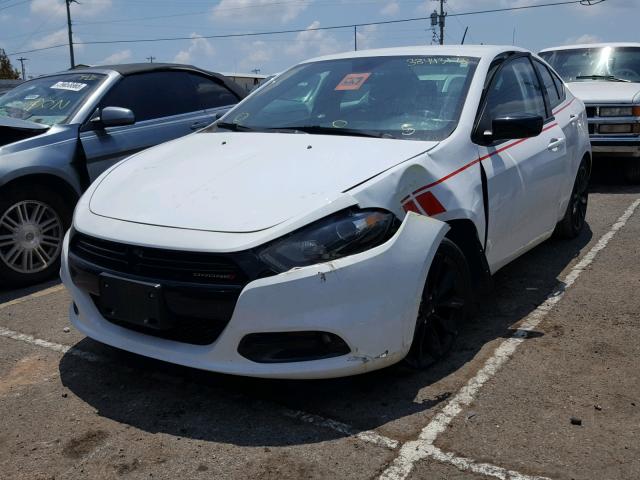 1C3CDFFA1GD817618 - 2016 DODGE DART SXT S WHITE photo 2