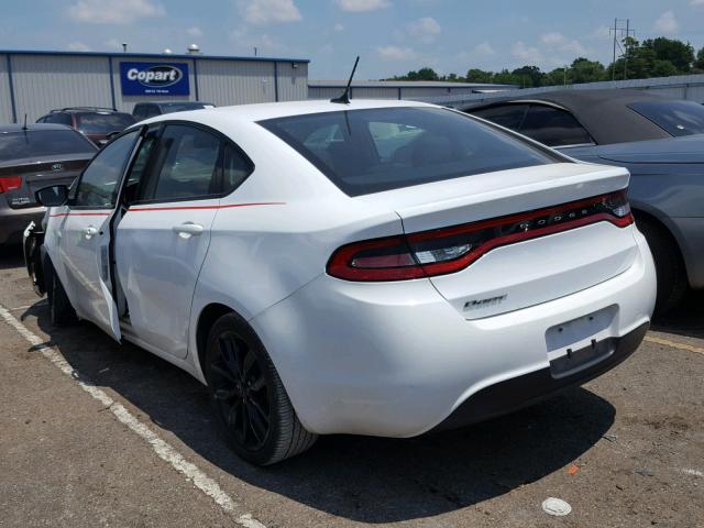 1C3CDFFA1GD817618 - 2016 DODGE DART SXT S WHITE photo 3