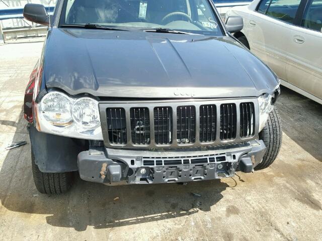 1J4GR48K75C674504 - 2005 JEEP GRAND CHER GRAY photo 9