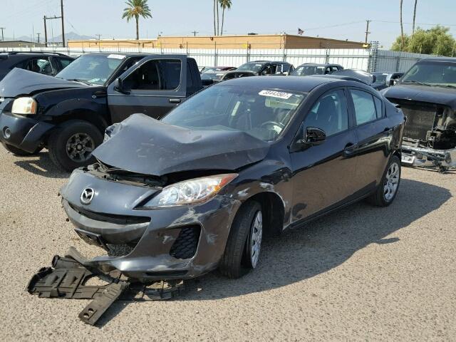 JM1BL1TG7D1761395 - 2013 MAZDA 3 I BLACK photo 2