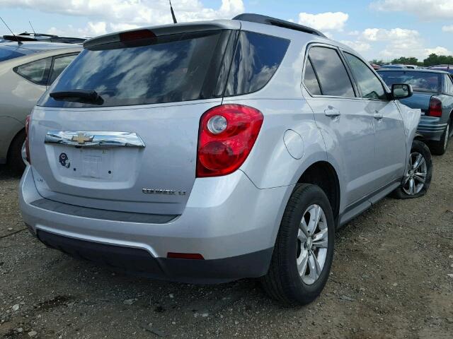 2GNFLNEK1D6104137 - 2013 CHEVROLET EQUINOX LT SILVER photo 4