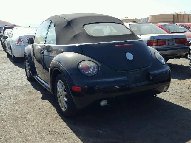 3VWCM31Y85M366863 - 2005 VOLKSWAGEN NEW BEETLE 黑色 照片 3