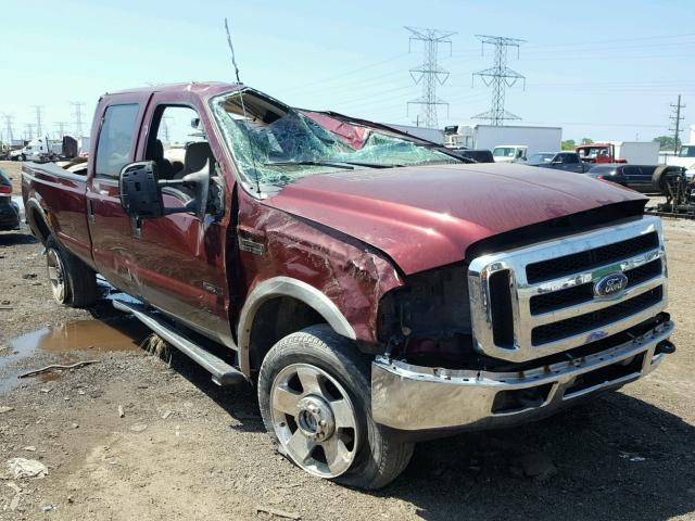 1FTWW31PX6EB45063 - 2006 FORD F350 SRW S MAROON photo 1