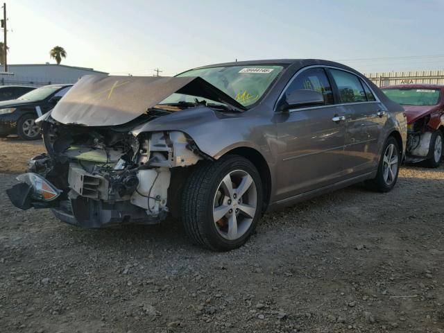 1G1ZC5EU1CF106622 - 2012 CHEVROLET MALIBU 1LT BROWN photo 2