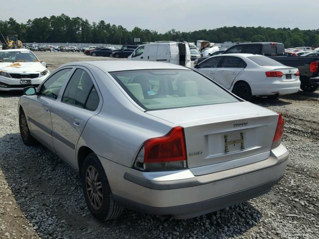 YV1RS61T042379454 - 2004 VOLVO S60 SILVER photo 3