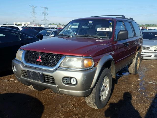 JA4MT31H1YP047274 - 2000 MITSUBISHI MONTERO SP RED photo 2