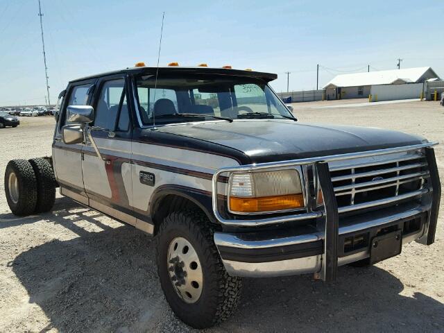 1FTJW35G8TEA01527 - 1996 FORD F350 BLACK photo 1