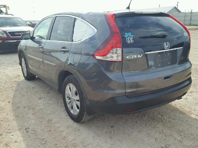 5J6RM3H59CL038529 - 2012 HONDA CR-V GRAY photo 3