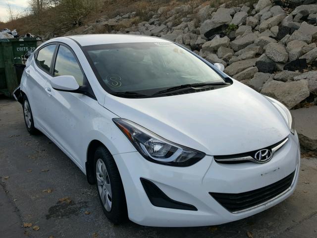 5NPDH4AE7GH679306 - 2016 HYUNDAI ELANTRA SE WHITE photo 1