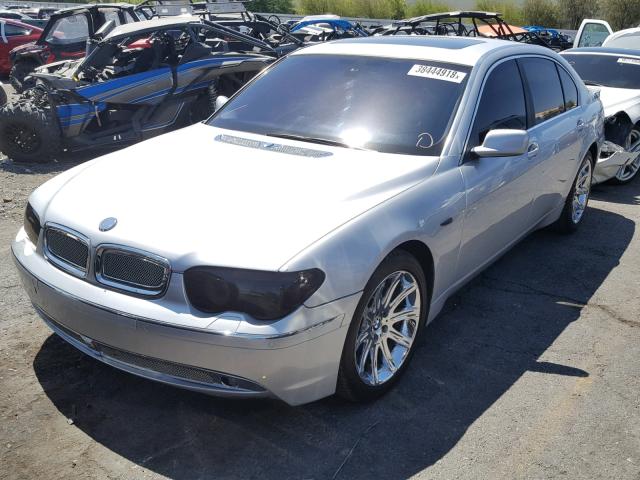WBAGN63494DS45862 - 2004 BMW 745 LI Plata foto 2