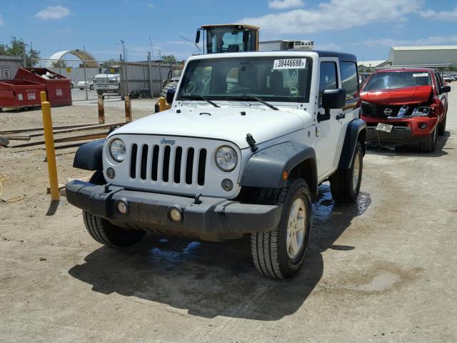 1C4GJWAG1GL234585 - 2016 JEEP WRANGLER S WHITE photo 2