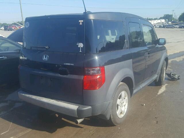 5J6YH18645L012291 - 2005 HONDA ELEMENT EX BLUE photo 4