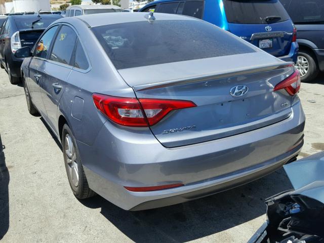 5NPE24AAXFH161157 - 2015 HYUNDAI SONATA ECO GRAY photo 3