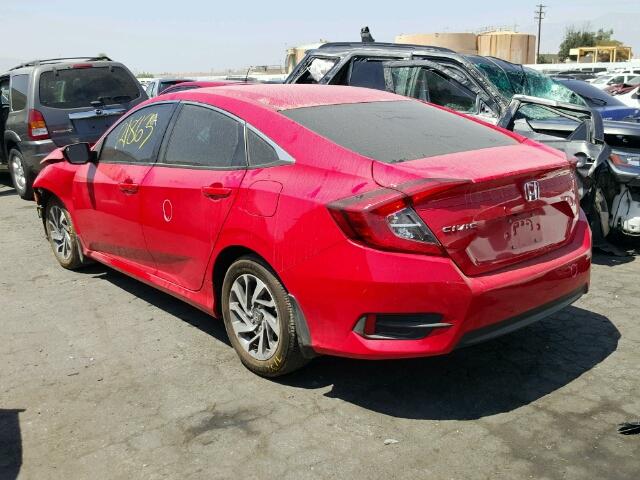 2HGFC2F73GH551449 - 2016 HONDA CIVIC EX RED photo 3