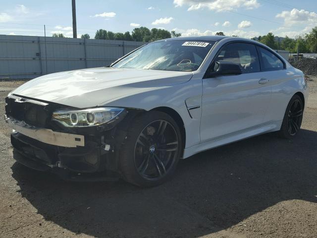 WBS3R9C52FK329531 - 2015 BMW M4 WHITE photo 2