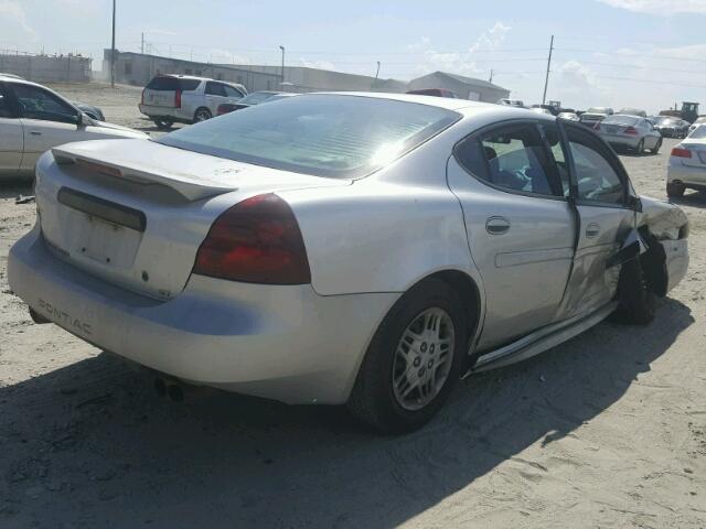2G2WP522741285828 - 2004 PONTIAC GRAND PRIX Արծաթագույն լուսանկար 4