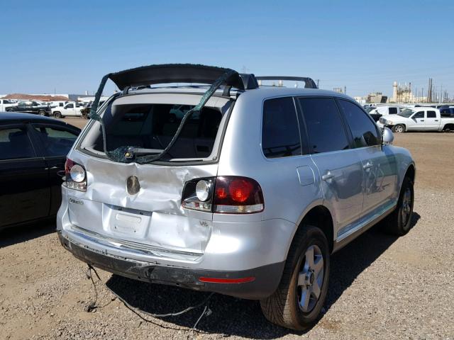 WVGBG77L05D007734 - 2005 VOLKSWAGEN TOUAREG 3. SILVER photo 4