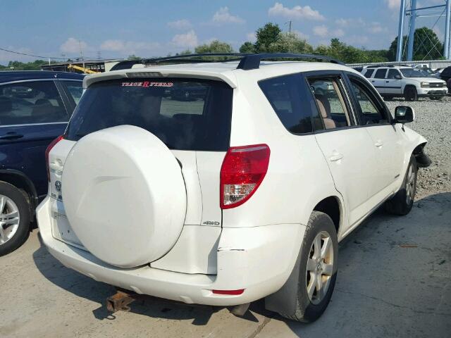 JTMBD31V375122065 - 2007 TOYOTA RAV4 LTD WHITE photo 4