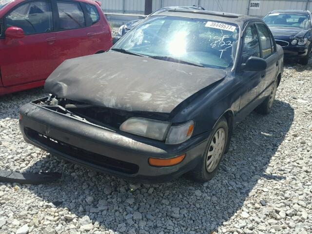 2T1AE04E6PC006817 - 1993 TOYOTA COROLLA BLACK photo 2