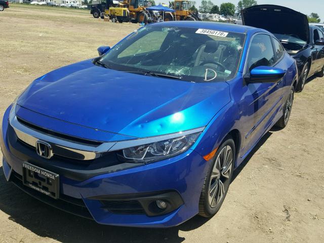 2HGFC3B78JH350021 - 2018 HONDA CIVIC EXL 蓝色 照片 2
