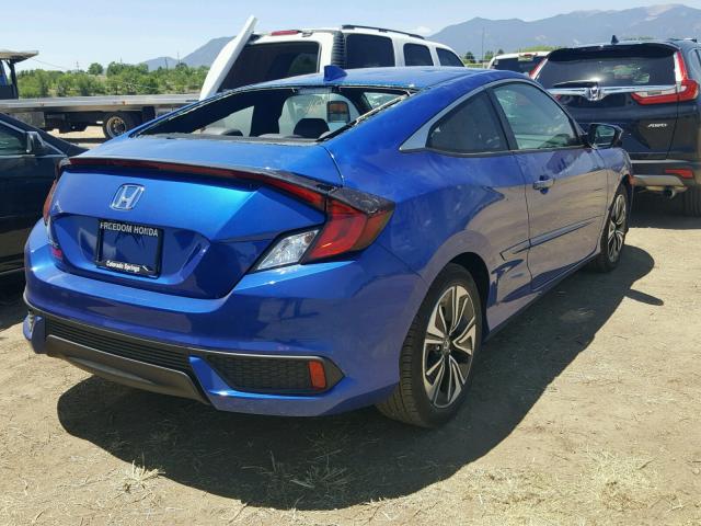 2HGFC3B78JH350021 - 2018 HONDA CIVIC EXL 蓝色 照片 4