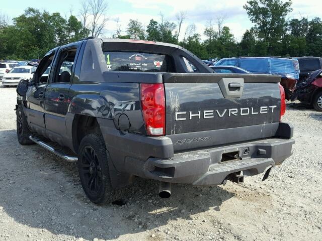 3GNEK12T84G119758 - 2004 CHEVROLET AVALANCHE CHARCOAL photo 3