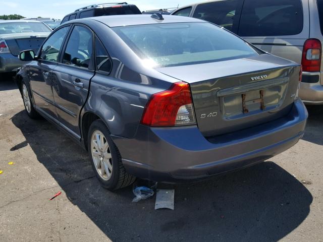 YV1MS382282386112 - 2008 VOLVO S40 2.4I GRAY photo 3