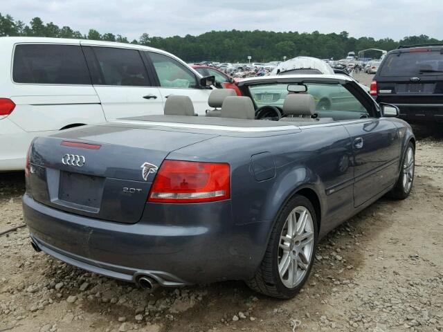 WAUAF48H29K010371 - 2009 AUDI A4 2.0T CA GRAY photo 4