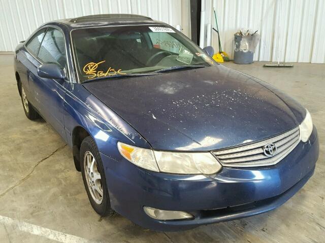 2T1CE22P62C009850 - 2002 TOYOTA CAMRY SOLA BLUE photo 1