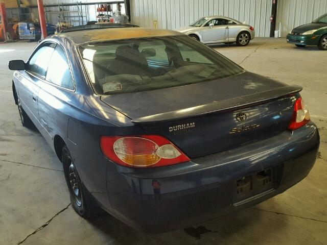 2T1CE22P62C009850 - 2002 TOYOTA CAMRY SOLA BLUE photo 3