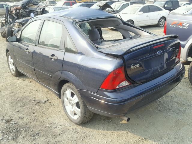 1FAFP38ZX3W275389 - 2003 FORD FOCUS ZTS BLUE photo 3