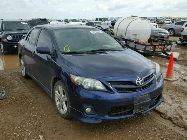 5YFBU4EEXDP126676 - 2013 TOYOTA COROLLA BLUE photo 1