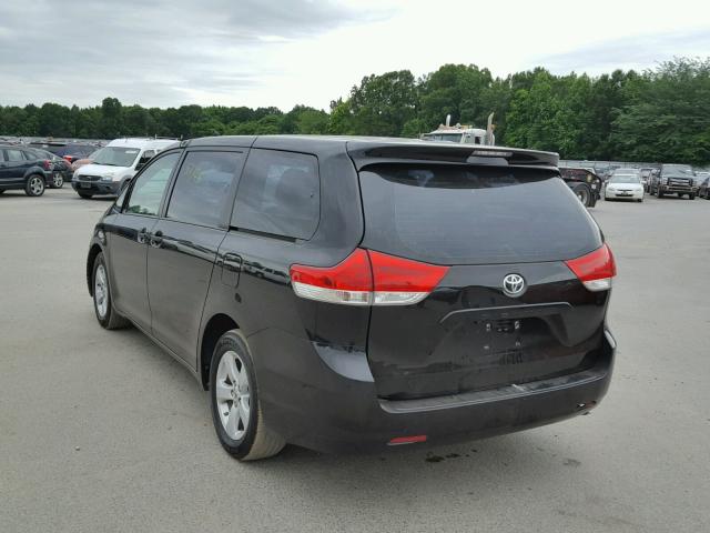 5TDZK3DC3ES520771 - 2014 TOYOTA SIENNA BAS BLACK photo 3