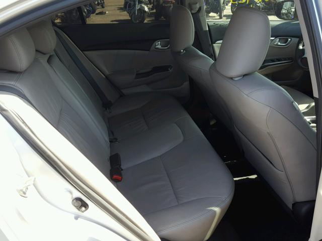 19XFB2F99DE268581 - 2013 HONDA CIVIC EXL SILVER photo 6