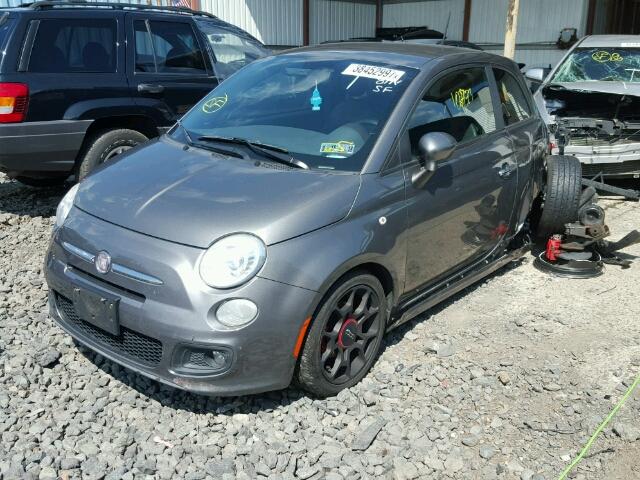 3C3CFFBR7CT126099 - 2012 FIAT 500 SPORT CHARCOAL photo 2